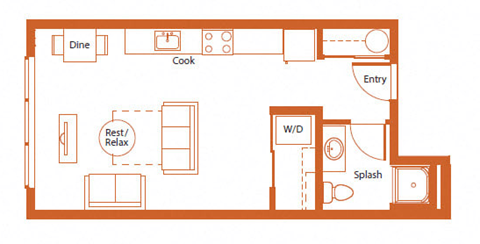 The Merc 2D Floor Plan - Gimlet
